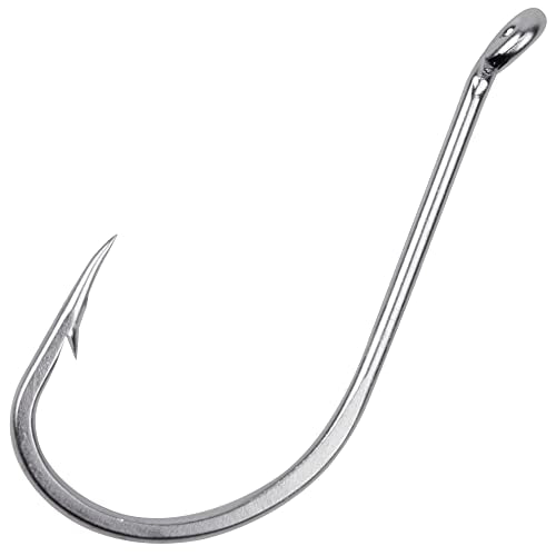 Octopus Beak Hooks, 60pcs/100pcs Stainless Steel Saltwater Fishing Hooks, Suicide Bait Jig, Big Game, Offset Circle Hooks 10 - size: 10/0 - 60pcs