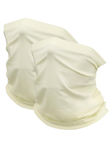 JHYWELL Cooling Neck Gaiter Face Mask, UV Protection Masks Gator, Windproof Bandana for Skiing, Fishing, Hiking, Cycling - color: Beige