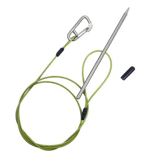 Fish Holder for Caught Fish - Heavy Duty Rope Clip, Metal Carabiner Chain, Secure Lock Stringer Tool | Durable Fishing Gear for Kayaking Diving Boating Lakes Rivers Ponds Streams Anglers Trips - color: Rope Length 100cm