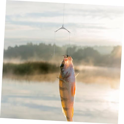 LIOOBO Sea Fishing Three-Prong Swivel Fishing Rigs Fishing Gear Bulk for Bass Cast Saltwater Tackle Connector - size: 3x2x0.2cm