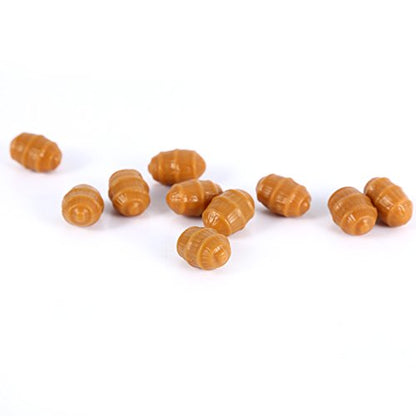 Zerodis Tiger Nut Baits Soft Floating Artificial Pop Up Terminal Tackle Pellets Ideal for Monster Prize Fish for Carp Fishing Ocean BeachLakeRiverReservoir Pond 10pcs Brown Plastic - size: 10PCS