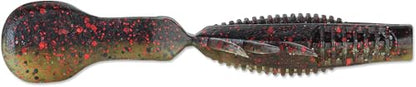 CrushCity Bronco Bug Soft Plastic Bass Lure, Dual-Action Creature Bait with Hinged Arms & Subtle Leg Movement - color: California Craw, size: 4"