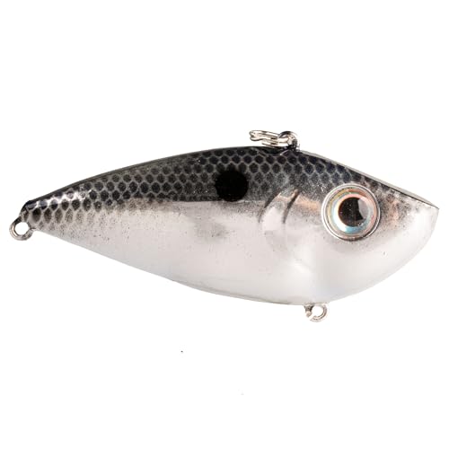 Strike King Red Eyed Shad Fishing Lure - color: Smokey Chrome / Blue, size: 0.5 ounce