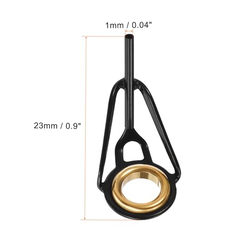 PATIKIL Fishing Rod Tips Repair Kit Stainless Steel Ring Guide for Saltwater Freshwater Fishing - size: 1mm