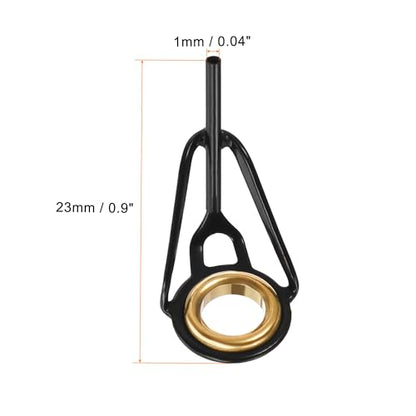 PATIKIL Fishing Rod Tips Repair Kit Stainless Steel Ring Guide for Saltwater Freshwater Fishing - size: 1mm