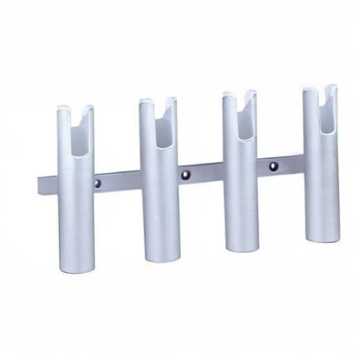 Fishing Rod Holder Aluminum, 3/4 Link Tube， Aluminum3/ 4 Rod Rack, Suit Boats & Yacht