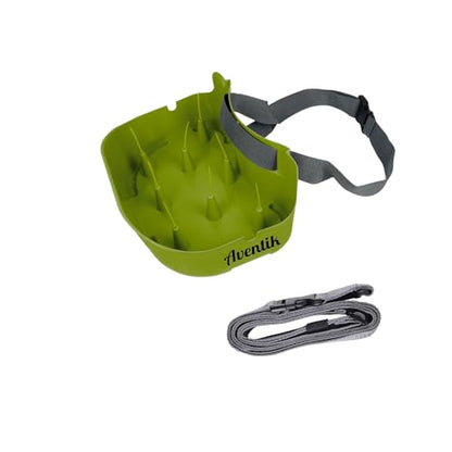 Fly Line Basket Authentic Danish Fisker Design Fishing Stripping Basket Ergonomic Smooth Curved Super Light Tangles with Silicone Spike for Line Tray - color: Green