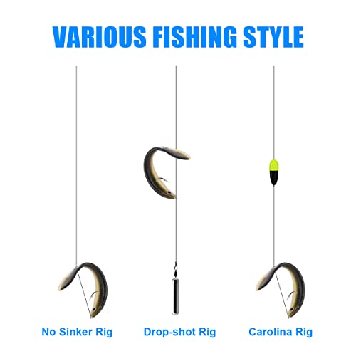 Ainiv Bionic Fishing Lure, Soft Bionic Fishing Lures Kit Creative Lifelike Mock Lure Can Bounce Fishing Accessory for Freshwater & Saltwater, Suitable for Fishing Lovers Outdoor