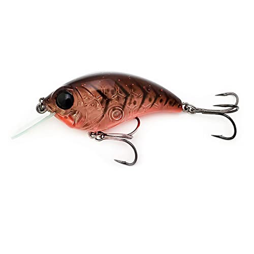 Bill Lewis Lifelike SB-57 3/8 OZ. MDJ Series Squarebill Crankbait Fishing Lure with Mustad Triple Grip Hooks - color: Ozark Craw