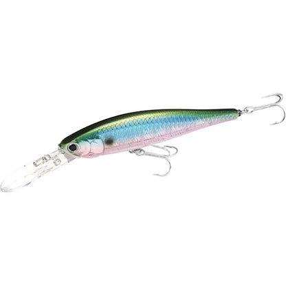 LUCKY CRAFT Pointer 100DD-S, Saltwater Surf Fishing Lures, Jerkbait, Halibut, Surf Perch, Calico Bass, White Seabass, Striped Bass, Sinking, Fishing Gear - color: 770 MS Green Herring