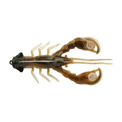 Berkley PowerBait Clatter Craw Fishing Soft Bait - color: Green Pumpkin Crème