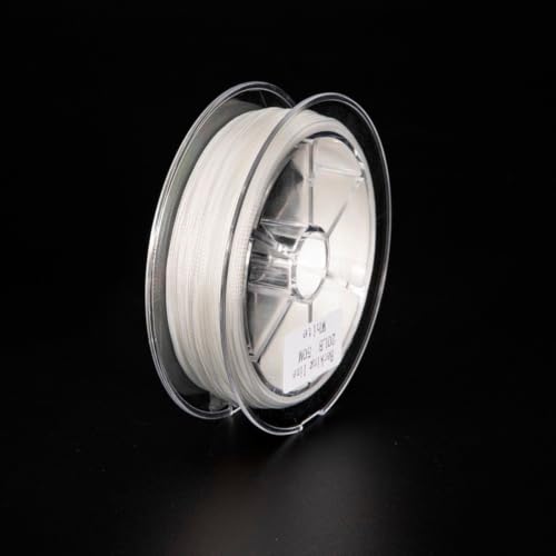 for Braided Fly Line Backing 50m Dacron Fishing Leader with Loop for Trout Bass Salmon Freshwater Saltwater Anglers Strong Low Stretch - size: A