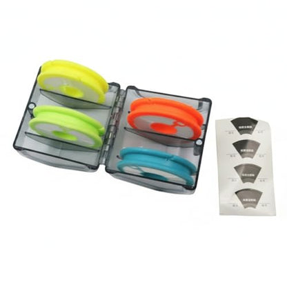 Fishing Line Spool Storage Box, Durable PP Plastic Organizer for Tackle Boxes, Keeps Spools Secure and Tangle-Free - size: 2.76 x 4.13 x 1.18 in