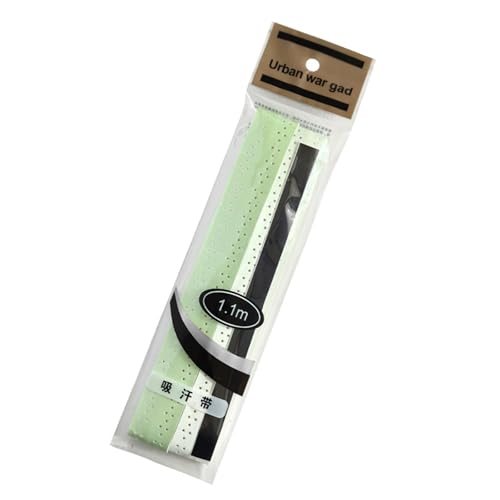 Grip Tape Tennis Racket Antislip Absorb Sweat Band Outdoor Fishing Rod Winding Strap Sport Badminton Squash Tape PU Absorbent Tennis Racket Badminton Grip - color: green gradient
