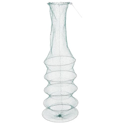 Operitacx Collapsible Fishing Net Keep Crab Shrimp Catch Trap Sturdy Outdoor Foldable Small Fish Sock for Anglers and Crabbing Equipment