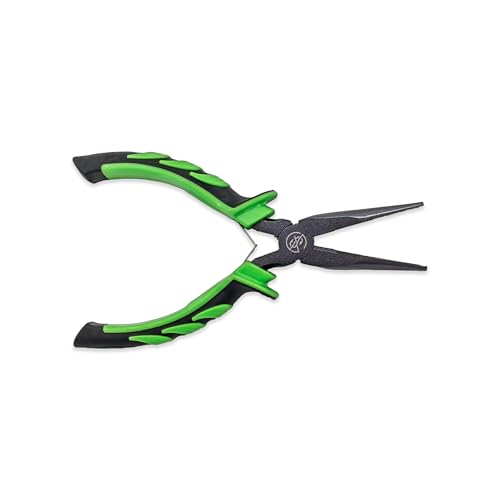 Googan Squad 6 Inch Aluminum Fishing Pliers with Spring Loaded Jaws and Soft Grip Handles for Hook Removal, Line Cutting and Crimping - style: 6" Aluminum Pliers
