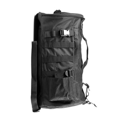 HURRISE Fishing Tackle Bag, Multifunctional Large Capacity Fishing Backpack Outdoor Travel Camping Fishing Rod Reel Tackle Bag Shoulder Bag Luggage Bag (Black) - color: Black