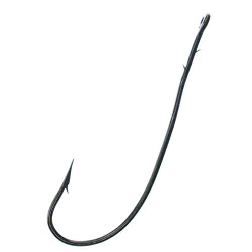 Worm Hook 7pk Bronze Bass Fishing Hook - size: Size 1/0