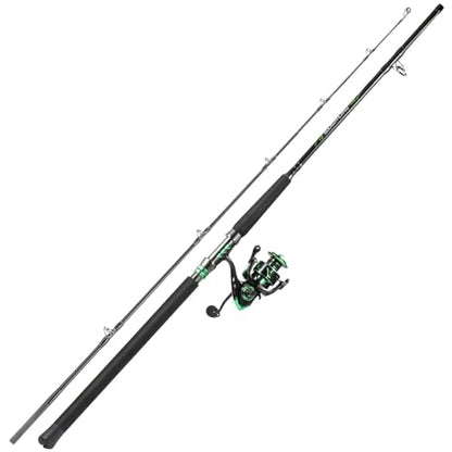 Sougayilang Big Game Spinning Combo – 7ft MH 2-Piece Rod, 33LB Drag, 6.2:1, 12+1 Bearings, 4000 Reel for Catfish, Pike, Carp – Heavy Duty Lake & River