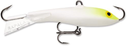 Rapala Vertical Jigging Rap – Ice Fishing Lure – Ice Fishing Jigging Lure | Walleye Pike and Perch Jig - color: Glow, size: Body Length: 1-1/2"