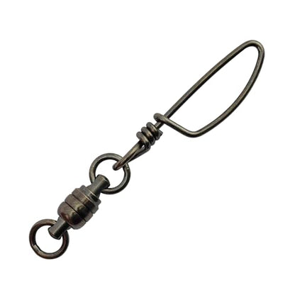 American Fishing Wire Stainless Steel Ball Bearing Snap Swivels with Double Welded Rings - size: 10 pc, #9, 450 lb test, style: 10 Piece