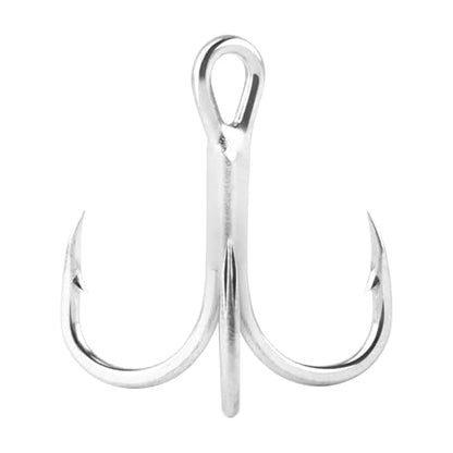 Dr.Fish 30 Pack Hybrid Fishing Treble Hooks 2X Strong, #14-#3/0, Triple Hooks High Carbon Steel Hollow Point, Replacement Hard Lures Crankbait Freshwater Saltwater - size: #4-30 Pack