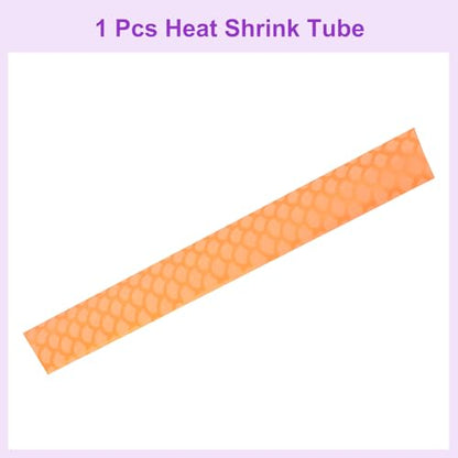 DMiotech Heat Shrink Sleeve Wrap Tubing x Tube Tubing for Fishing Rod Grips and Other Grips, Non Slip - Insulation - Waterproof 40'' Lengths, Dia 25mm Yellow Scales - color: Yellow Scales, size: Dia 25mm