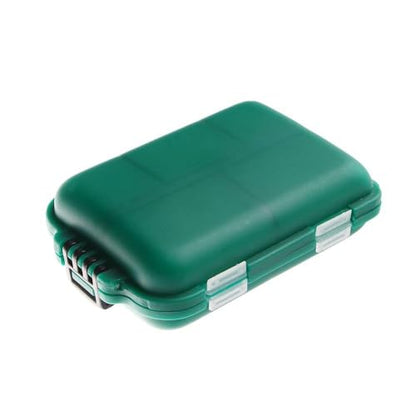 Lattice Fishing Tackle Storage Box Plastic Fishing Lure Case 10 x 6.6 x 2.5 cm Green Portable Tool Box