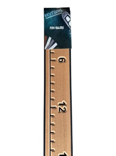 | Fish Ruler | SeaDek | 48 inch Fish Measurement Tool | Perfect for Boats and Kayaks | Mocha/Black - color: Mocha/Black