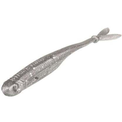 Strike King Spotlight Split Minnow Fishing Lure, Soft Plastic Jerkbait, 8-Pack - color: Carolina Chrome, size: 4"