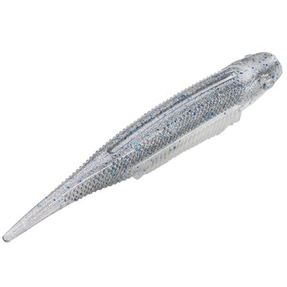 Strike King Strike King Spotlight Shim-E Minnow Fishing Lure, Soft Plastic Jerkbait, 6-Pack - color: Smokey Shad, size: 3"