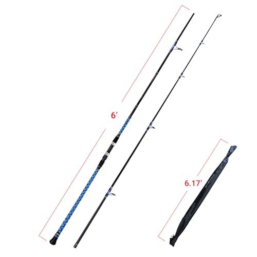 Fiblink Surf Spinning Fishing Rod Carbon Travel Surf Rod 2 Piece/3 Piece/4 Piece Spinning Fishing Rod 9'/10'/11'/12'/15' - style: 2pc 12ft---spinning