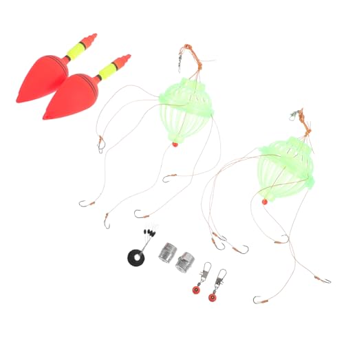 Outanaya Artificial Fishing Lure Buoy Kit Lure Fishing Tackle Buoy and Bait Cage Versatile for Anglers