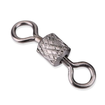 Fishing Barrel Swivels 100 Pcs – High Strength Copper Rotating Connectors for Saltwater Fishing, Barrel Rig Tackle for Hooks, Leaders and Lures - size: 4#