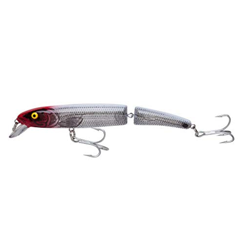 Bomber Lures Long A Slender Minnow Jerbait Fishing Lure - color: Silver Flash Red Head, style: Magnum Jointed Long a Slender Minnow Jerbait Fishing Lure