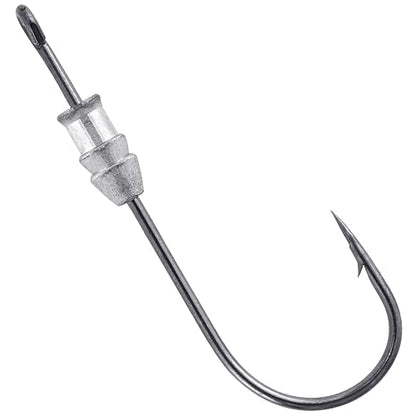 Dr.Fish 20 Pack Weighted Swimbait Hooks, Weighted Fishing Worm Hooks Straight Shank Round Bend Bass Fishing Jig Hook - size: #2/0-1/16oz
