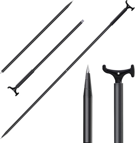 2006 7.75' Anchor and Push Pole, Floating Shallow Water Anchor Pole with T-Handle and Compass, Multifuction Fiberglass Anchor Pin on The Beach
