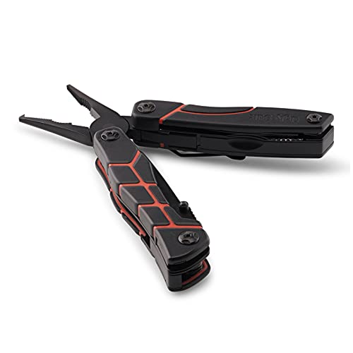 Ugly Stik Ugly Tools Multitool Knife for Fishing, 11-in-1 Fishing Tool for Anglers, Includes Pliers, Scissors, Knife, and Screwdriver, Non-Slip Grip Handle