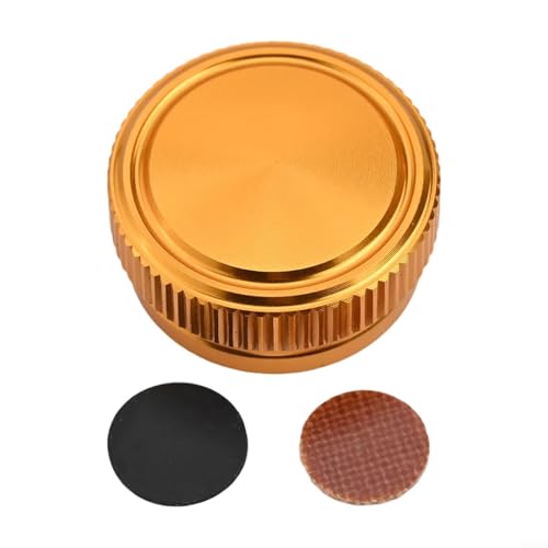 Fishing Reel Tension Knob Cap, Baitcaster Tension Knob, Aluminum Alloy Accessory Adjustment Brake Component With Knurled Threads For Metanium Baitcast Reel(gold) - color: gold
