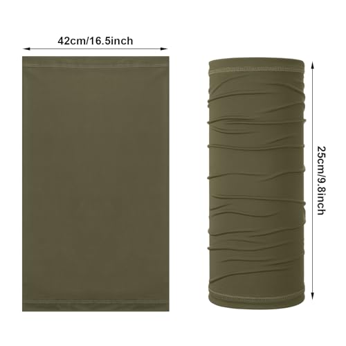 Geyoga Summer UV Protection Cooling Neck Gaiter | Sunscreen Breathable Face Scarf Bandana Mask Neck Gaiter for Outdoor Fishing Hiking Camping - color: Earth Tones