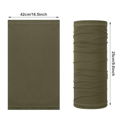 Geyoga Summer UV Protection Cooling Neck Gaiter | Sunscreen Breathable Face Scarf Bandana Mask Neck Gaiter for Outdoor Fishing Hiking Camping - color: Earth Tones