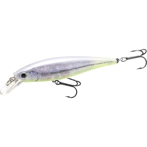 LUCKY CRAFT Pointer 78SP Fishing Lures, 3" Freshwater Bass & Trout Lures, Suspending 4ft-5ft Depth, Jerkbait, Bass Fishing Gear and Accessories, Ghost & Aurora - color: 823 Live Purple Chart Wakasagi