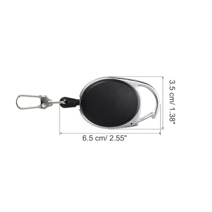 Fly Fishing Retractor, 3 Pack Fly Fishing Anglers Combo Tool Fishing Gear for Nippers Fly Float Belt Loops, Black