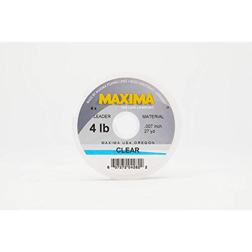 Maxima Fishing Line Leader Wheel, Clear, 4-Pound, 27-Yard - style: 4-pound, 27-yard