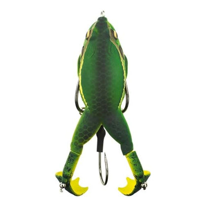 LUNKERHUNT - Frog Bait for Bass Fishing | Soft Hollow Body Weedless Frog for Bass Fishing and Trout | Weedless Realistic Bait Frog Lure, Freshwater with Sharp Hooks Lures and Double Propellers Feet - style: Blue Gill