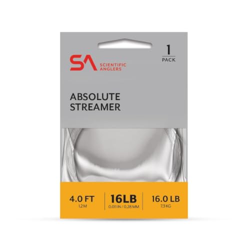 Scientific Anglers Absolute Streamer Leader 4 ft - size: 4ft - 16lb