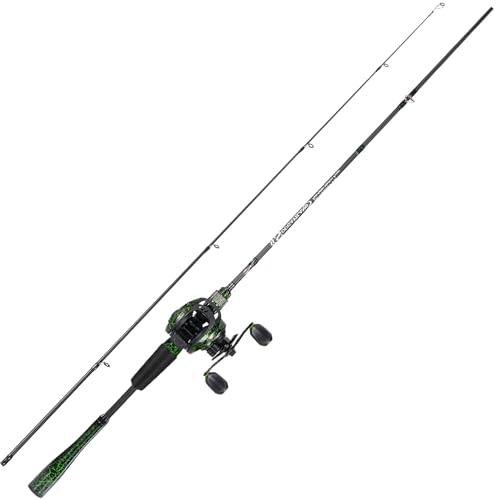Sougayilang Casting Fishing Rod Combos, IM6 Graphite 2Pc Blanks, Anti-Reverse Baitcasting Reel, Stainless Steel Guides - size: 7'0" Medium Heavy- Fast- 2piece, style: Casting With Right Handed