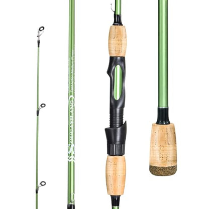 Sougayilang Fishing Rods,24 Ton Carbon Fiber Spinning Rod & Casting Rod Stainless Steel Guides,Lightweight Baitcasting Rod - Two Pieces - color: Spinning, size: 6'0" Medium- Fast- 2piece