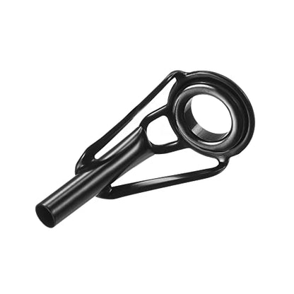 PATIKIL Tube Dia Fishing Rod Tips Repair Kit, Stainless Steel Black Guide Ring for Fishing - size: 2.6mm