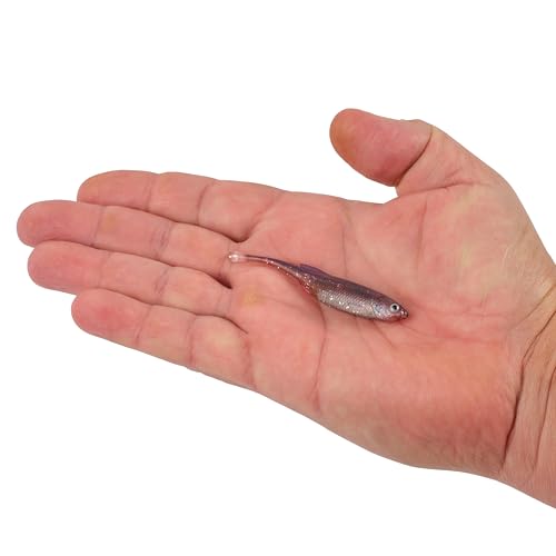 Berkley PowerBait Drip Minnow Fishing Soft Bait - color: HD Purple Shiner, size: 3"